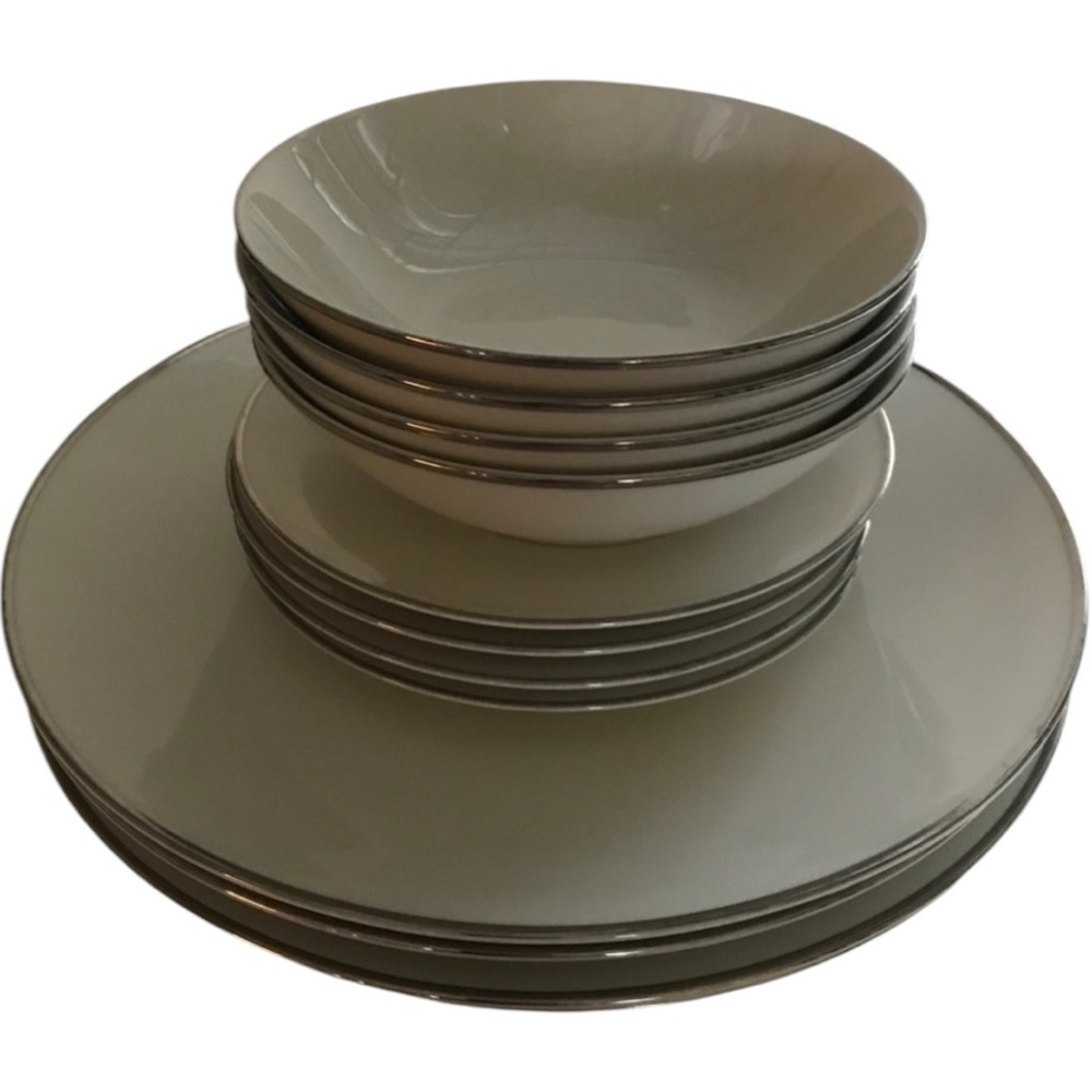 FRANCISCAN Dinner Platinum Band Plates 3 pc